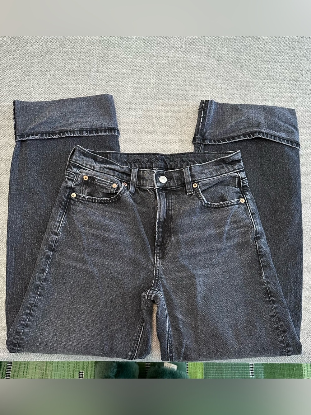 American Eagle Outfitters Black Wash Jeans, 2